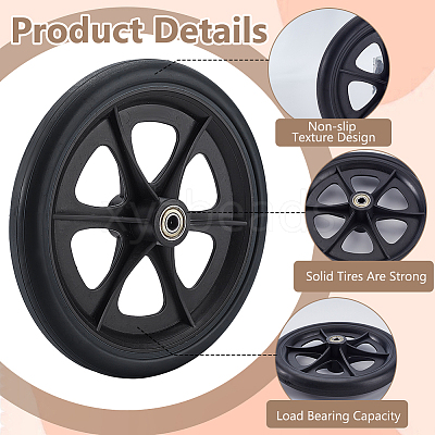 HEPE Front Wheel With Iron Bearing DIY-WH0816-059D-1
