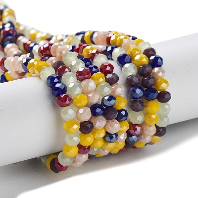 Glass Beads Strands EGLA-A034-M4mm-31-1