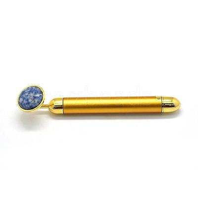 Natural Blue Spot Jasper Electric Massage Sticks G-E515-13N-1