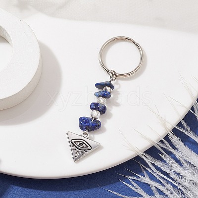 Tibetan Style Alloy Keychain KEYC-JKC00707-03-1