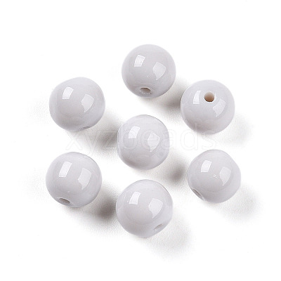Opaque Solid Color Glass Beads X1-GLAA-N007-8mm-A08-1