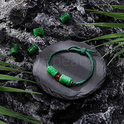 6Pcs Natural Myanmar Jade/Burmese White Jade Beads G-PH0003-26-1