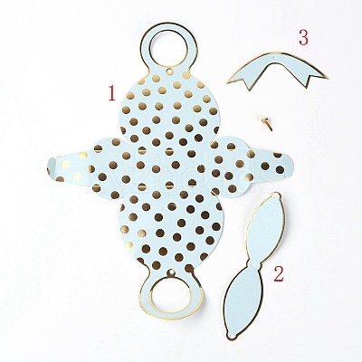 Handbags Shape Polka Dot Pattern Paper Candy Gift Fold Bags X1-BT-TAC0001-02A-1