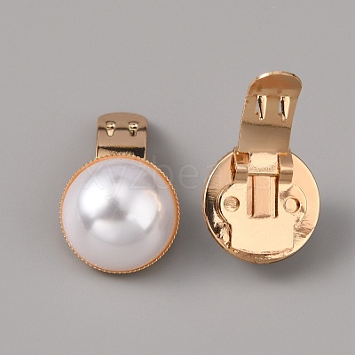 Plastic Imitation Pearl Shoe Decoration AJEW-WH0248-220-1