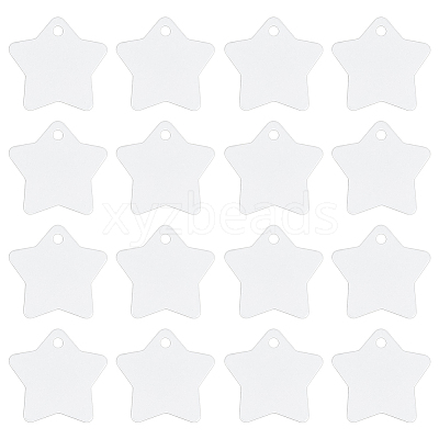 30Pcs Blank Double-sided Heat Transfer Aluminium Pendants DIY-BC0014-63B-1