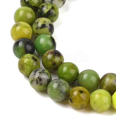Natural Serpentine Beads Strands X-G-G829-06-4mm-1