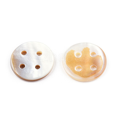 Natural Freshwater Shell Buttons SHEL-N032-216-1