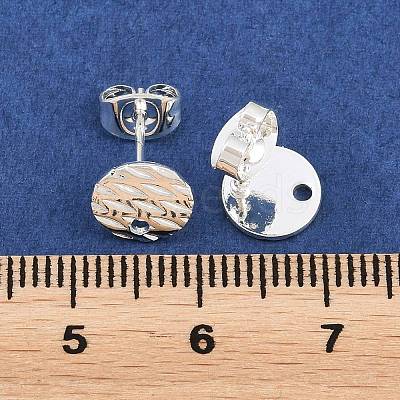 304 Stainless Steel Ear Stud Findings STAS-O119-16B-S-1