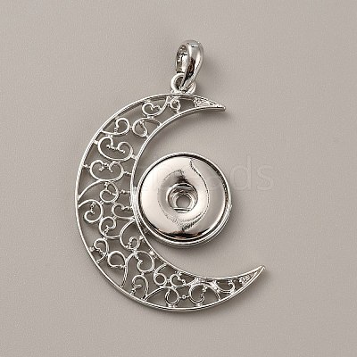 Alloy Hang Snap Base Big Pendants FIND-WH0111-236-1