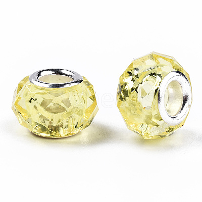 Transparent Resin European Beads RPDL-T003-003-B08-1