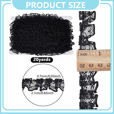 20 Yards Polyester Lace Trim OCOR-NB0002-59A-1