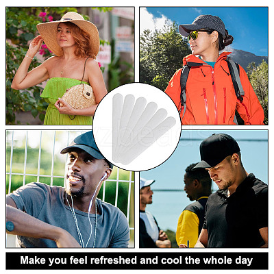10Pcs Cloth Hat Sweat Liner FIND-WH0148-272B-1