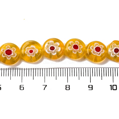 Handmade Millefiori Lampwork Beads Strands LAMP-G164-04D-1