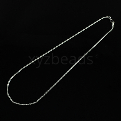 Tarnish Resistant 304 Stainless Steel Snake Chain Necklaces LS-STAS-S029-09-1