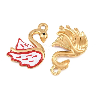 304 Stainless Steel Enamel Pendants STAS-G398-20G-02-1