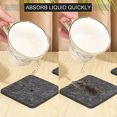 Square Wool Felt Cup Mat DIY-WH0308-14-1