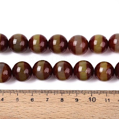 Tibetan Style dZi Agate Beads Strands G-N357-04A-01-1