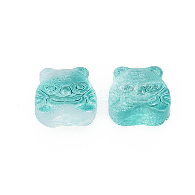 Two Tone Transparent Spray Painted Glass Beads GLAA-T022-22-C02-1