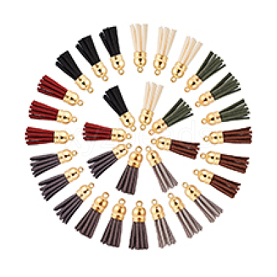 Faux Suede Tassel Pendant Decorations FIND-PH0002-57B-1