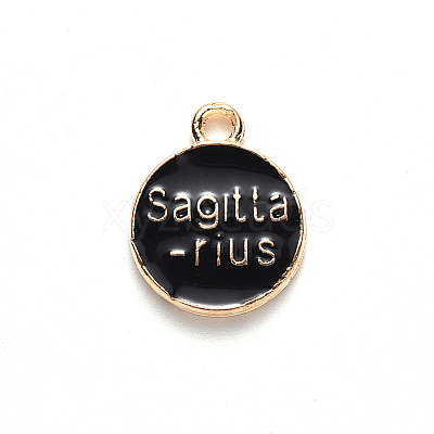 Alloy Enamel Pendants ENAM-S124-01B-08F-1