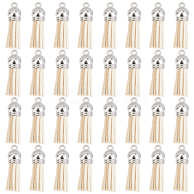 100Pcs Faux Suede Tassel Pendant Decorations FIND-SC0002-29D-1