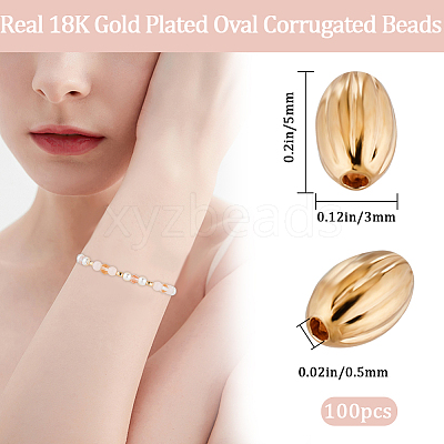 Brass Corrugated Beads KK-BBC0012-61-1
