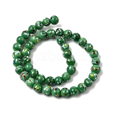 Handmade Lampwork Beads Strands LAMP-H071-01B-09-1