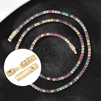 925 Sterling Silver Micro Pave Clear Cubic Zirconia Bayonet Clasps STER-C016-01B-G-1