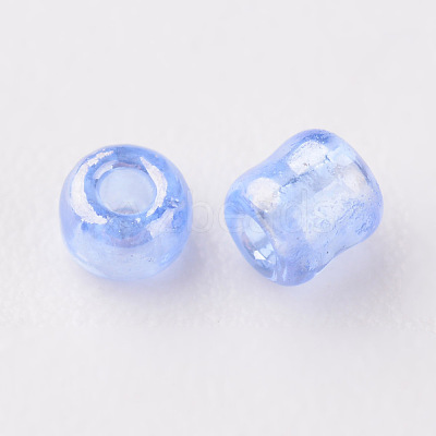 Cornflower Blue 11/0 FGB Grade A Round Glass Seed Beads X-SEED-Q011-F513-1