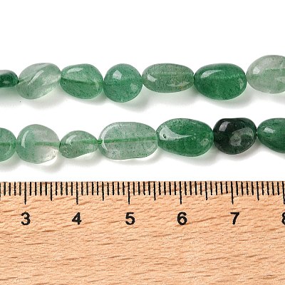 Natural Green Strawberry Quartz Beads Strands G-C268-A01-8x10mm-1