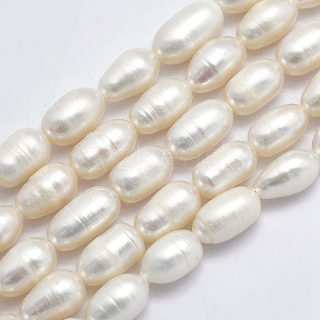 Natural Cultured Freshwater Pearl Beads Strands PEAR-F007-78-01-1