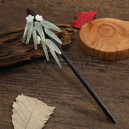 Bamboo Leaf Hair Sticks PW-WG05971-01-1