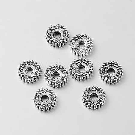 Tibetan Style Alloy Spacer Beads X-TIBEB-O004-17-1