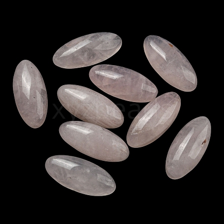 Natural Rose Quartz Cabochons G-B050-24A-1