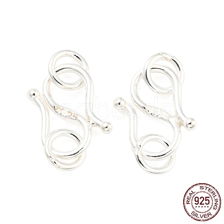 925 Sterling Silver Hook and S-Hook Clasps STER-K175-04S-1