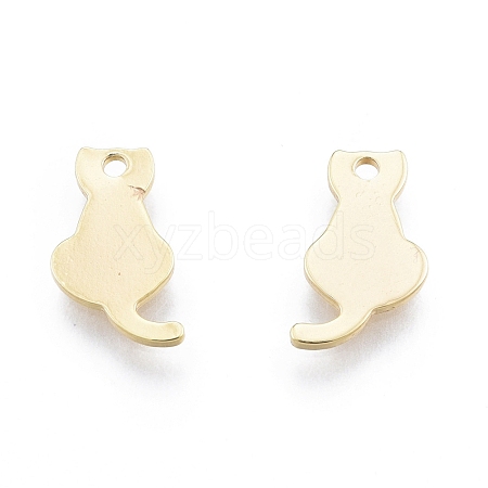 Ion Plating(IP) Brass Charms KK-C006-13G-1