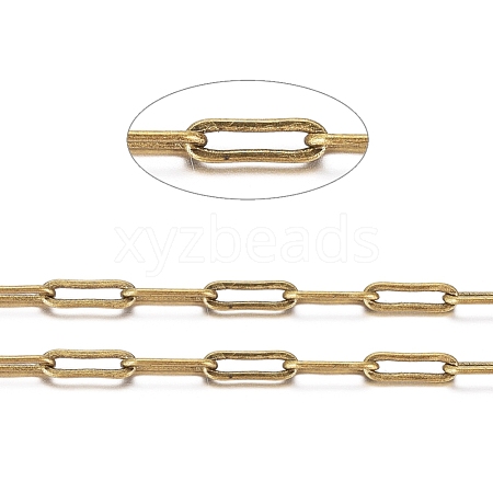 Brass Paperclip Chains CHC-S008-001C-AB-1