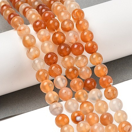 Natural Red Agate Beads Strands G-A248-A06-02-1