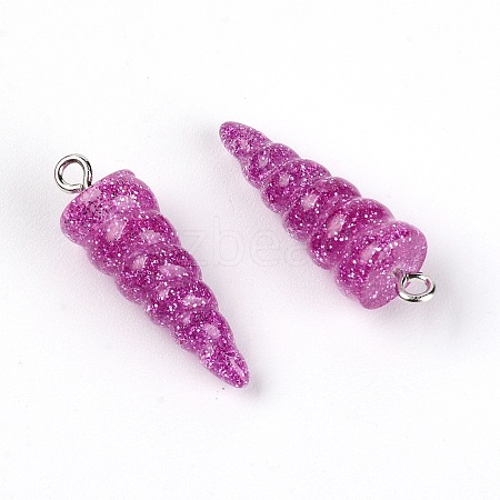 Resin Pendants LS-RESI-WH0014-45B-1