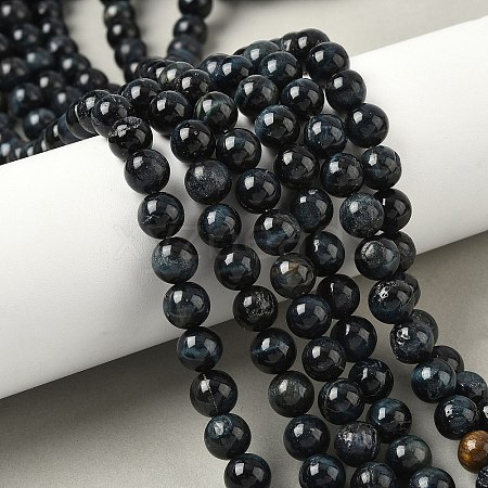 Grade B Natural Tiger Eye Beads Strands G-F591-18-8mm-03-1