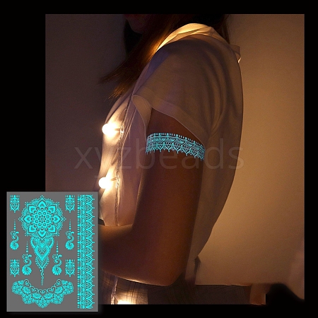 Luminous Removable Temporary Water Proof Tattoos Paper Stickers PW-WG10232-11-1