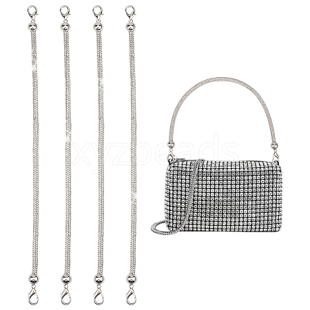 4Pcs Alloy Rhinestone Mobile Straps AJEW-PH0007-74C-1