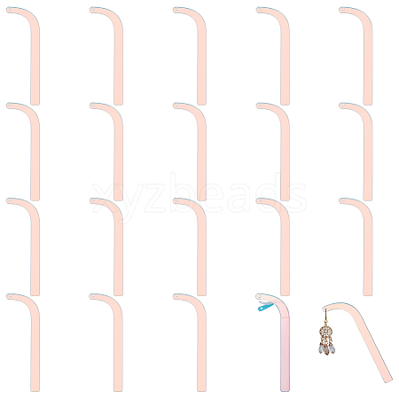 20Pcs Acrylic Earring Try-On Stick ODIS-FG0001-88B-1