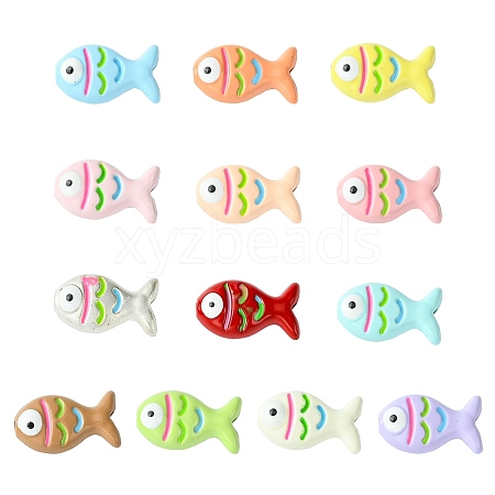 13Pcs 13 Colors Zinc Alloy Beads FIND-CJ0003-22-1
