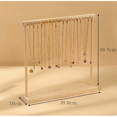 Wooden Necklace Display Stands PW-WG23656-04-1