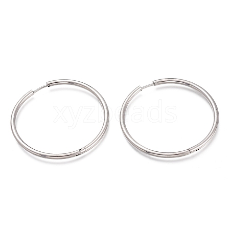 Tarnish Resistant 201 Stainless Steel Huggie Hoop Earrings EJEW-O095-02F-1