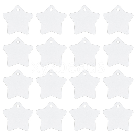 30Pcs Blank Double-sided Heat Transfer Aluminium Pendants DIY-BC0014-63B-1