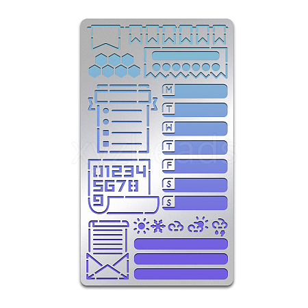 Stainless Steel Cutting Dies Stencils DIY-WH0242-255-1