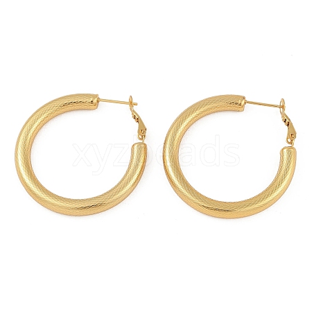 PVD Vacuum Plating 201 Stainless Steel Hoop Earrings EJEW-I309-63C-G-1