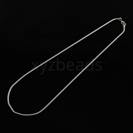 Tarnish Resistant 304 Stainless Steel Snake Chain Necklaces LS-STAS-S029-09-1